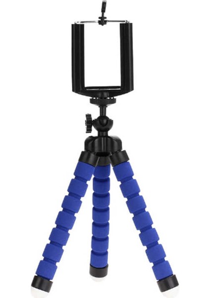 MobaxAksesuar Ahtapod Tripod TR1 Kısa Tripod Sünger Ayaklı Mavi