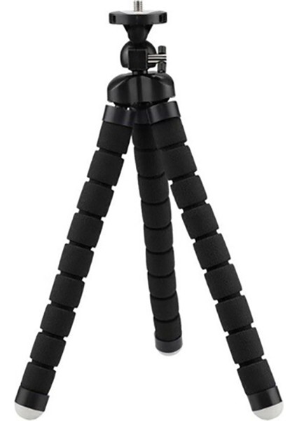 Uzun Sünger Ayaklı ​Tr-4 Ahtapod Tripod Siyah