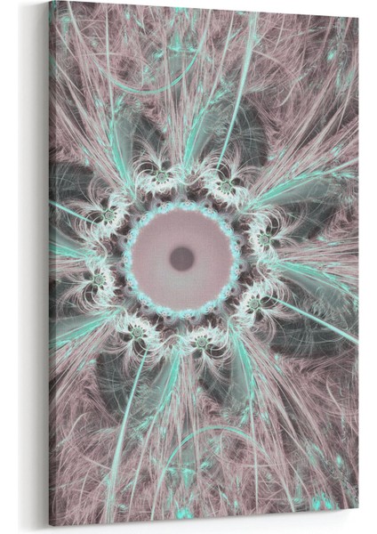 10408D Abstract Görsel Dikey Kanvas Tablo