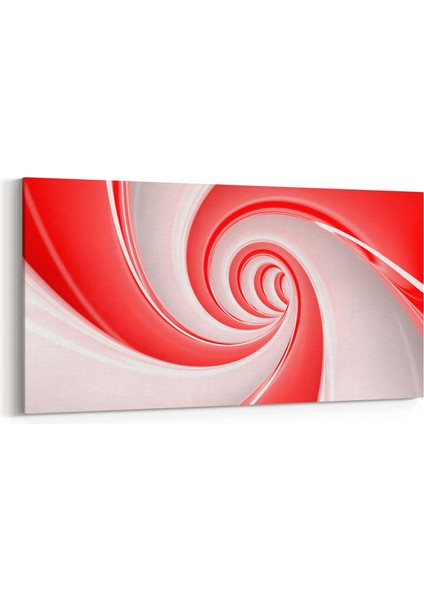 10271YD Abstract Girdap Görsel Yatay Dar Kanvas Tablo