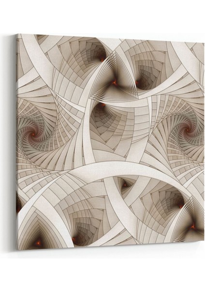 10312K Abstract Görsel Kare Kanvas Tablo