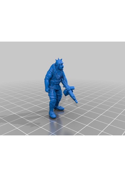 Gaz Maskesi Bandit W / Lmg - Tabletop Minyatürleri Plastik Aparat