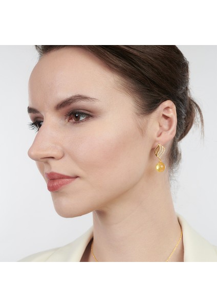 Zarif Gümüş Kehribar Küpe fiyatları