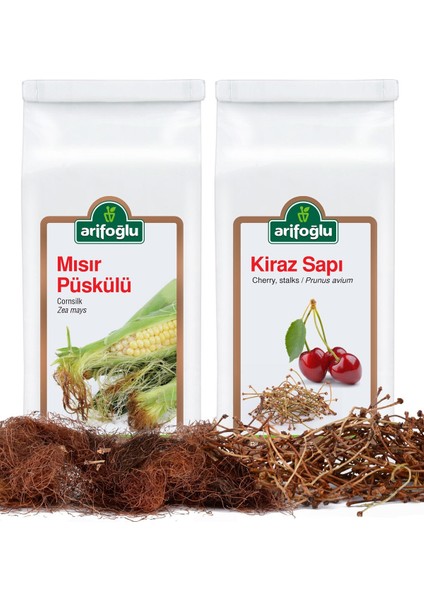 Mısır Püskülü 40 gr + Kiraz Sapı 50 gr