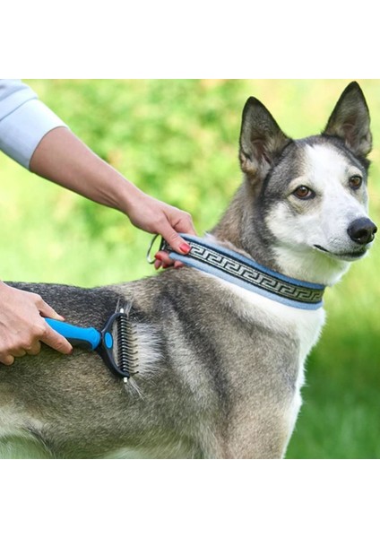 Plastik Saplı Metal Kedi Köpek Bakım Kıtık Tüy Topak Açıcı Tarak