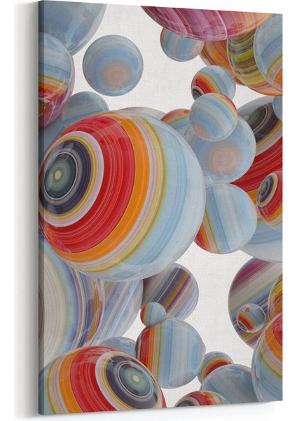 10392D Abstract Görsel Dikey Kanvas Tablo
