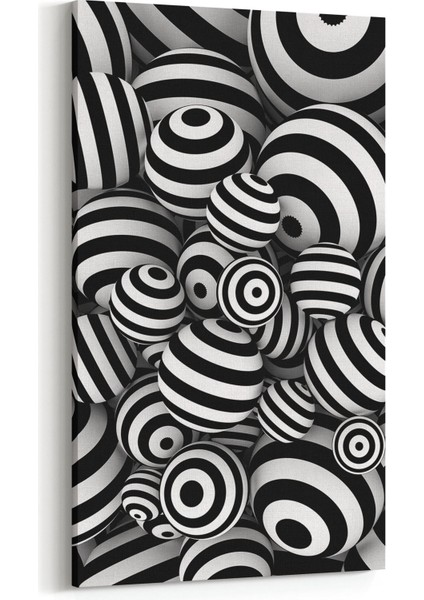 10059DD Abstract Görsel Dikey Dar Kanvas Tablo
