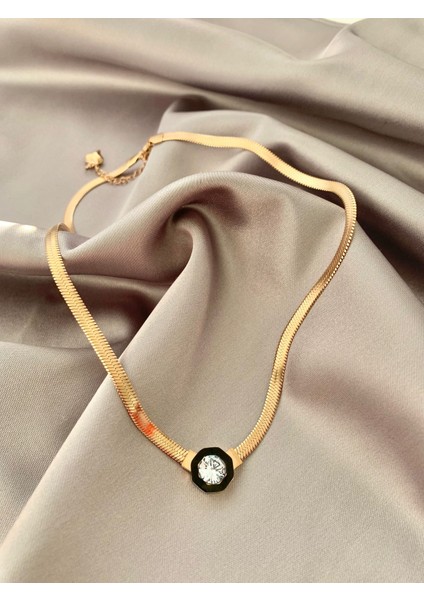 Mel's Accessories Rose Çelik Çağla Şikel Italyan Kolye