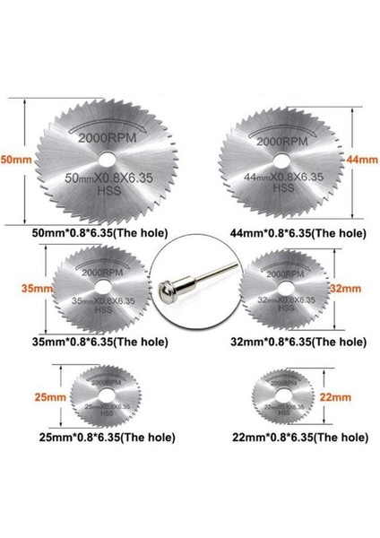 14 Parça Ahşap Oyma Şekil Verme Testere Bıçak Dremel Gravür Uç Set