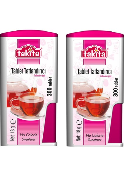 Tablet Tatlandırıcı 18 gr 300 Adet 2 Kutu