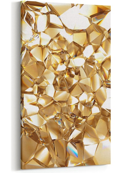 10089DD Abstract Görsel Dikey Dar Kanvas Tablo