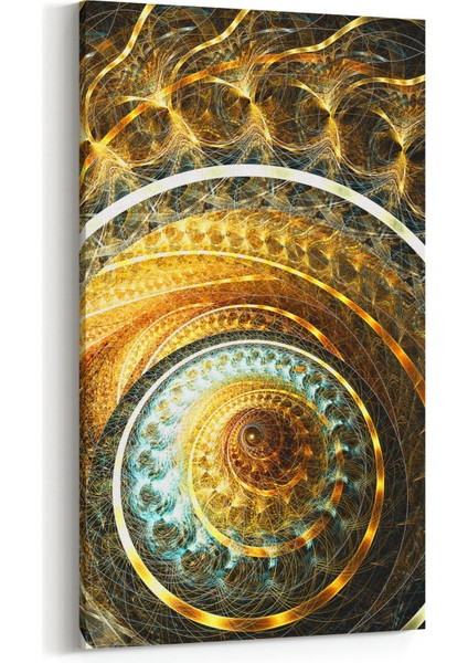 10206DD Abstract Görsel Dikey Dar Kanvas Tablo