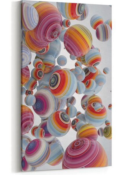 10392DD Abstract Görsel Dikey Dar Kanvas Tablo