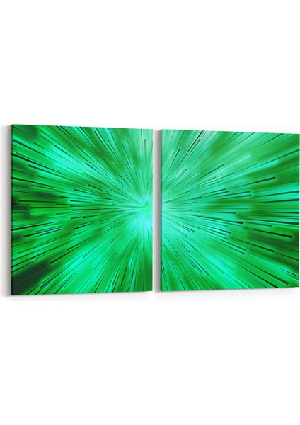 10374K2Y Abstract Görsel Kare 2'li Yatay Kanvas Tablo