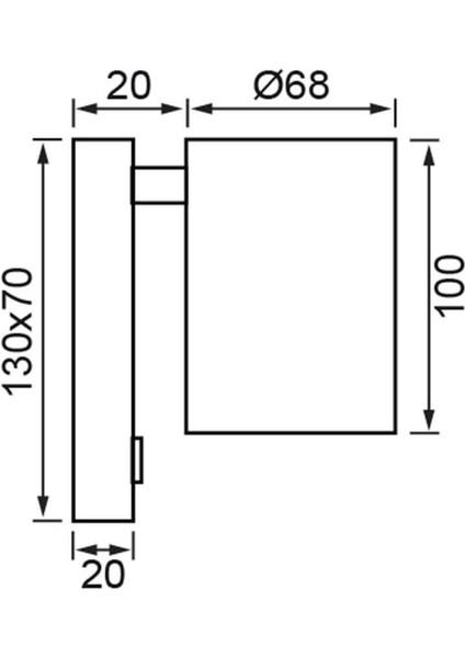 Yatak Başı Aplik EV506 S&a