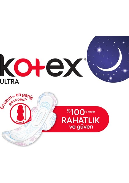 Ultra GECE24'LÜ x 3 = 72 Adet Ped