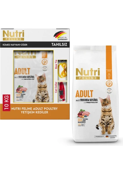 Nutri Feline Tavuklu Tahılsız Yetişkin Kedi Maması 10 kg