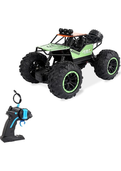 1/20 Rc Araba 20KM / H Yüksek Hızlı Off Road Rc Kamyonları Alaşım Kabuk Yarışı Tırmanma Rc Araba Çocuklar Için Hediyeler Yetişkinler - Yeşil