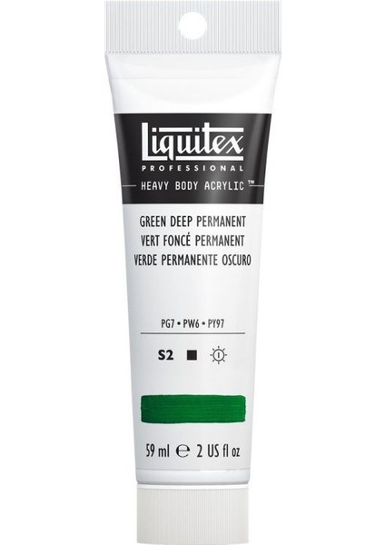Professional Heavy Body Akrilik Boya 59 ml Green Deep Permanent 350 S2