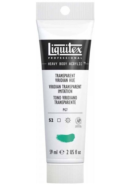 Professional Heavy Body Akrilik Boya 59 ml Transparan Viridian Hue 327 S2