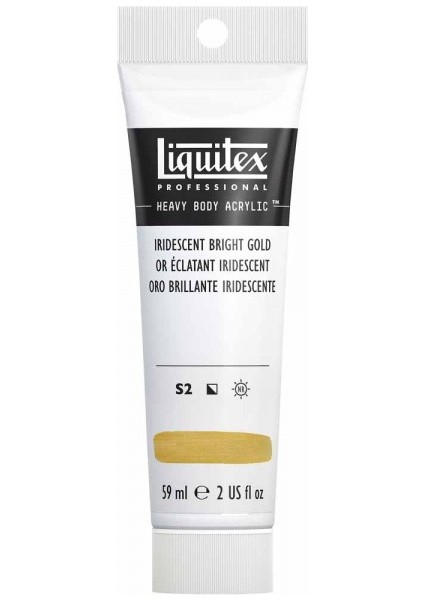 Professional Heavy Body Akrilik Boya 59 ml Iridescent Bright Gold 234 S2