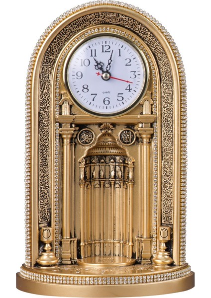 Nakkaş Saatli Mihrap Boytu (Büyük Boy Sarı)