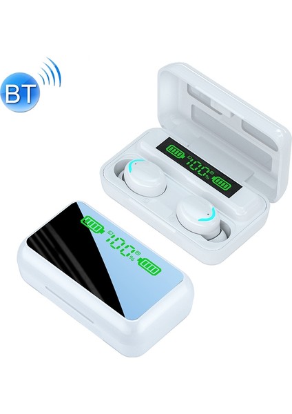R11 LED Işık - Dijital Ekran Bluetooth Kulaklık Beyaz (Yurt Dışından) indirimleri