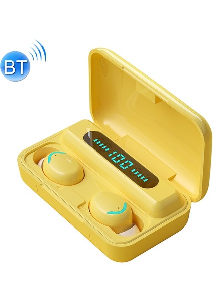 F9 - 5c 4 Bar Işık - Dijital Ekran Macaron Bluetooth Kulaklık Sarı (Yurt Dışından) indirimleri