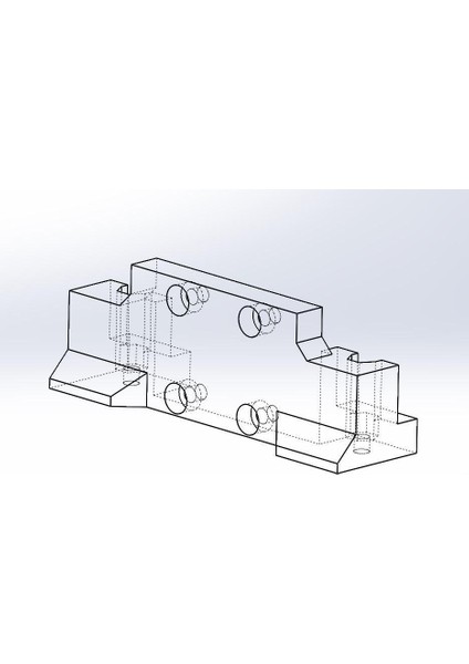 Ender 3 V2 Için Y-Axis Lineer Rulman Mod MGN12H Plastik Aparat