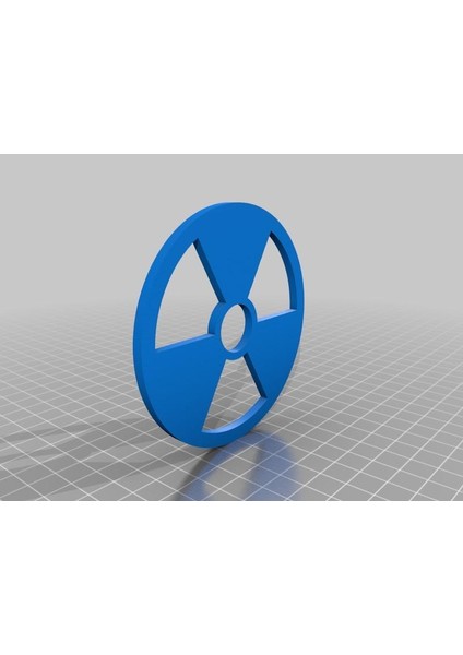 Radyoaktif Sembol Altlığı Plastik Aparat