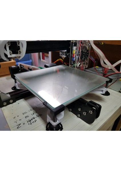 Tevo Tarantula 215MM Cam Için Esnek Köşe Klipsi Plastik Aparat
