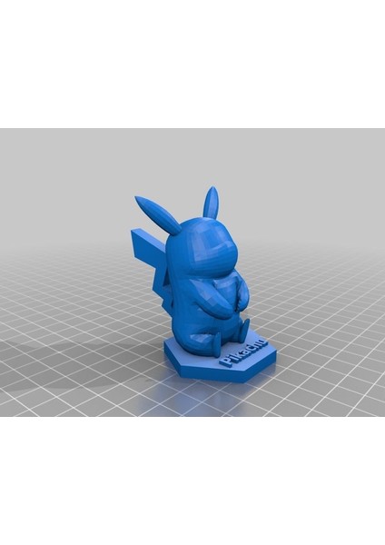 Oturan Pikachu Pokemon Dekoratif Biblo Heykel Aksesuar Hediyelik