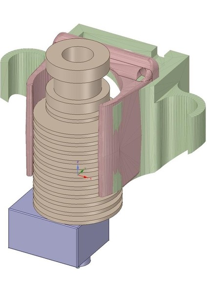 Orion / Rostock Max Mount Için E3D-V6 Fan Kanal Mashup Plastik Aparat