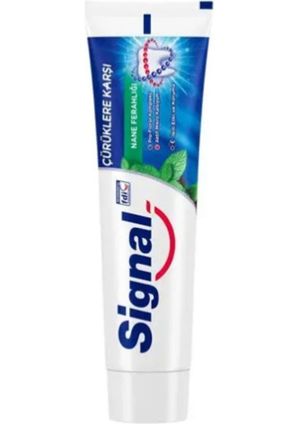 Diş Macunu Çürüklere Karşı Nane Ferahlığı 100 Ml 2 Adet