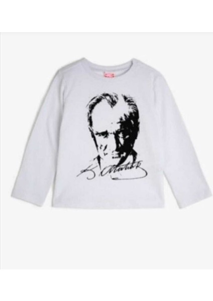 Unı Çocuk Atatürk Baskılı Uzun Kol T-Shirt