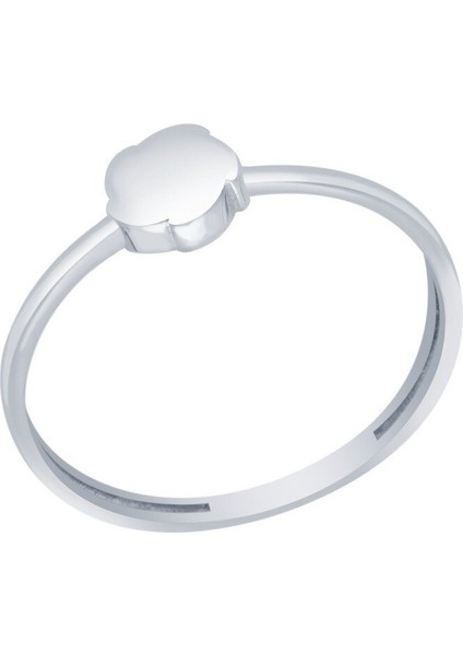 Beyaz Altın 14 Ayar Geometrik Yüzük