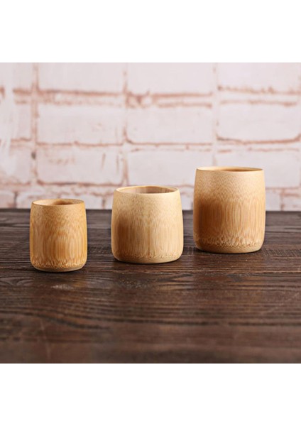 Seke Up Bambu Ahşap Içme Kupası Süt Kahve Çay Içecekler Up Teacup C