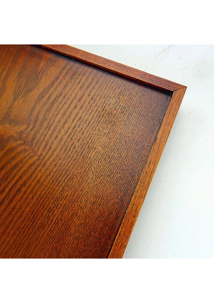 Dekupaj Boyutları Için Düz Ahşap Ahşap Servis Tepsisi E 30X20X3.5CM