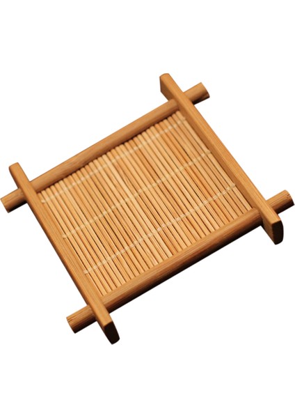 6'lı Isıya Dayanıklı Bambu Fincan Altlığı 13X13 cm - Kahverengi (Yurt Dışından) indirimleri