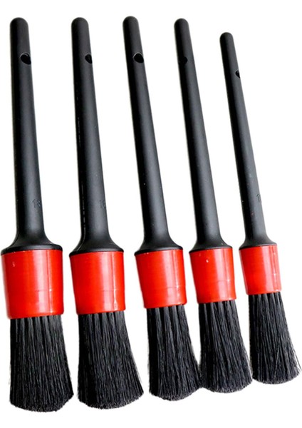 5x Araba Otomotiv Detaylandırma Fırçalar Iç Dış Tekerlek Temizleme Fırça Aracı 5 Adet Set