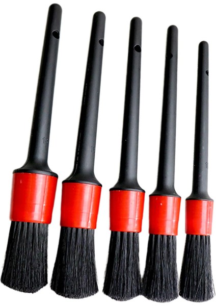 5x Araba Otomotiv Detaylandırma Fırçalar Iç Dış Tekerlek Temizleme Fırça Aracı 5 Adet Set