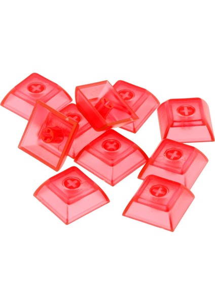 10 Parça 1u Şeffaf Keycaps Dıy Kiraz Mx Anahtarları Için Dıy Anahtar Kapaklar Set