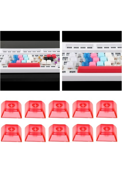 10 Parça 1u Şeffaf Keycaps Dıy Kiraz Mx Anahtarları Için Dıy Anahtar Kapaklar Set