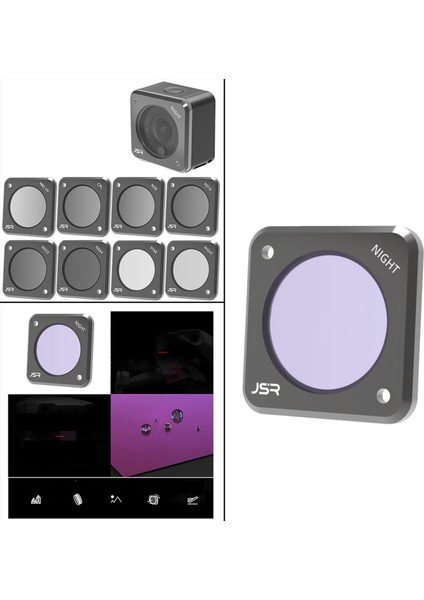 Filtre Optik Çok Dayanıklı Djı Action 2 Video Kameralar Fotoğraf Lensleri Nigh Anti Işık Zarar fırsatları