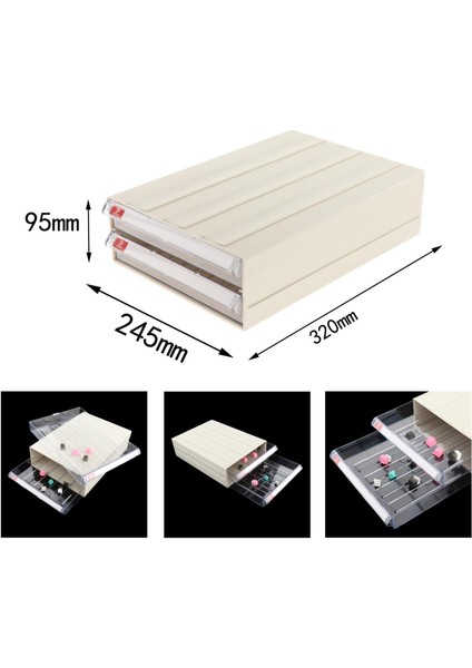 Modüler Çekmece Organizatör Depolama Makyaj Makyaj Bineleri Yatak Odası Banyo Temizle Mavi 240X160X90MM fiyatları