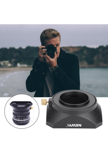 Dslr Aynasız Kamera Için Vida Dağı ile Kare Lens Hood Gölge 55MM