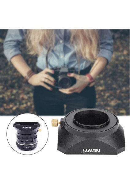 Dslr Aynasız Kamera Için Vida Dağı ile Kare Lens Hood Gölge 55MM