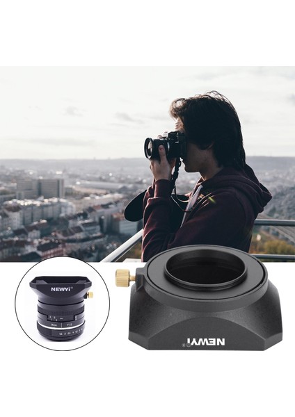 Dslr Aynasız Kamera Için Vida Dağı ile Kare Lens Hood Gölge 55MM