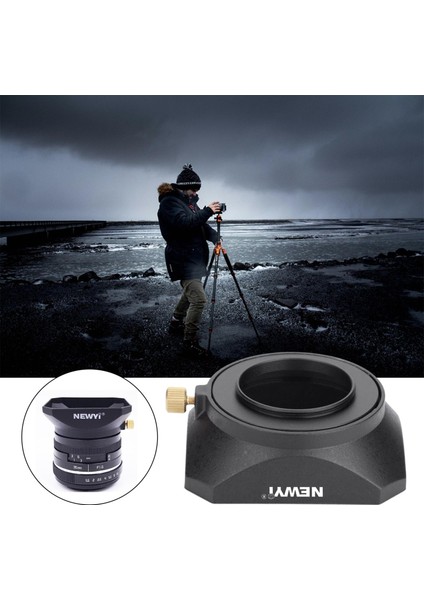 Dslr Aynasız Kamera Için Vida Dağı ile Kare Lens Hood Gölge 55MM