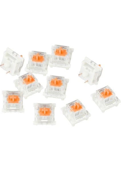 3pin Mekanik Klavye Anahtarları Rgb LED Smd Oyun Klavye Acemi Turuncu